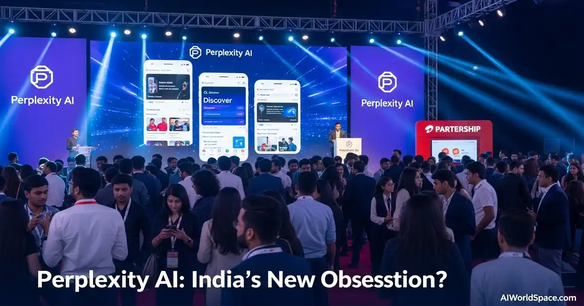 Image showing Perplexity AI at top of IndiaтАЩs app rankings after Airtel deal, beating ChatGPT in popularity