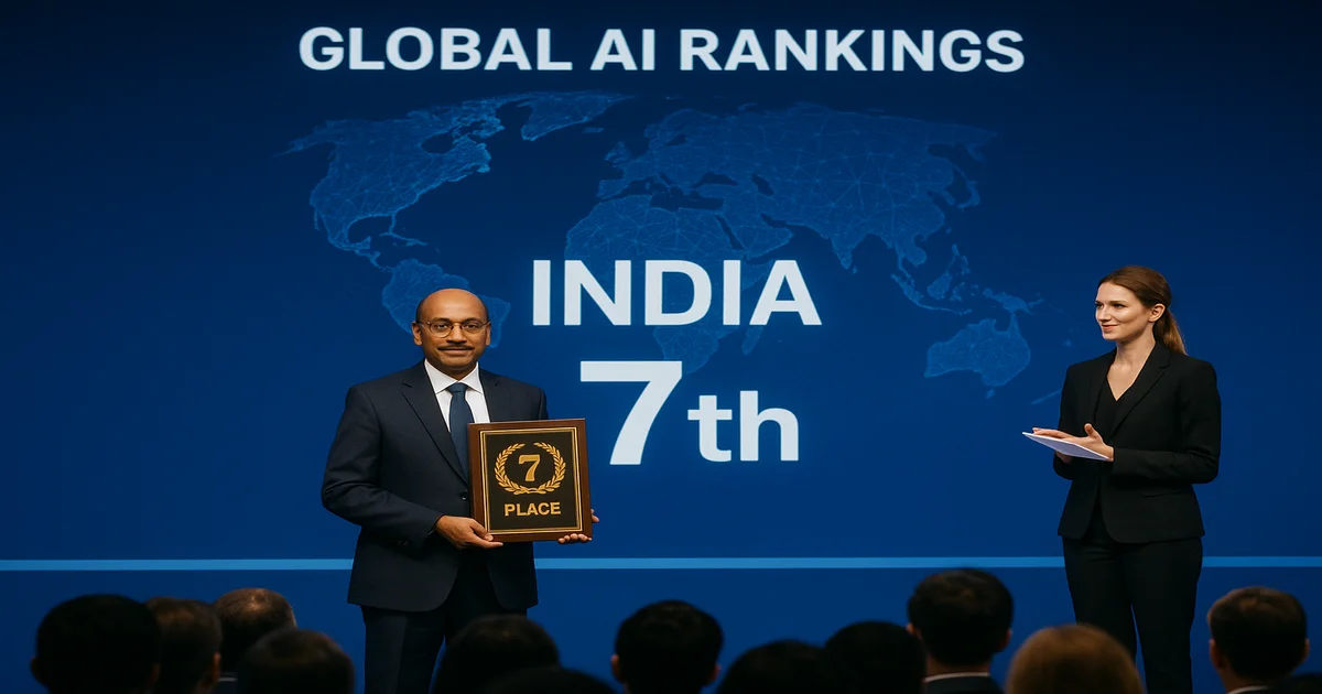 भारत फिर पिछड़ा ग्लोबल AI रैंकिंग में