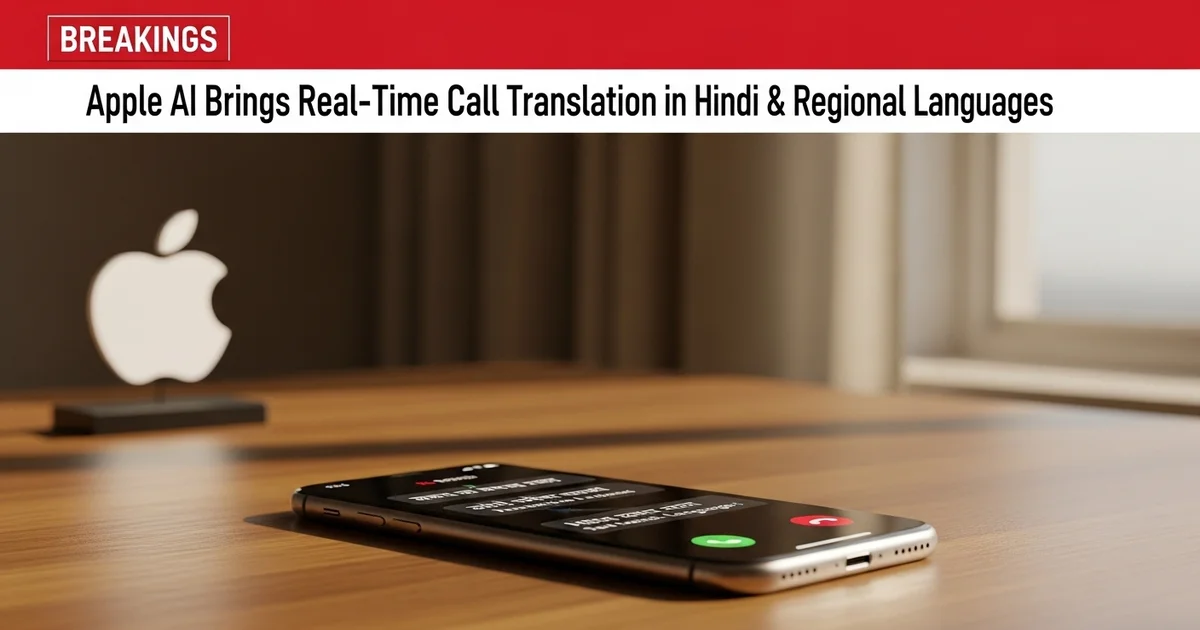 Apple AI Brings Real-Time Call Translation in Hindi & Regional Languages