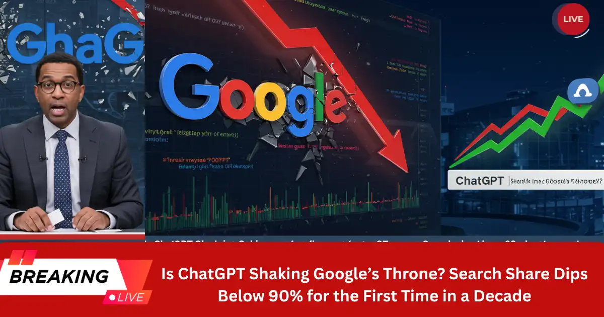 Google's Search Dominance Drops Below