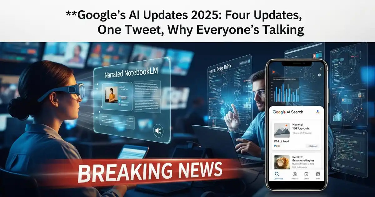 Google's Ai Updates 2025: Four Updates, One Tweet , Why Everyone’s Talking