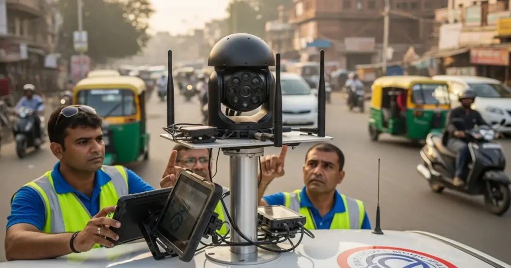 Drone surveillance being used in Varanasi to identify and track illegal hoardings