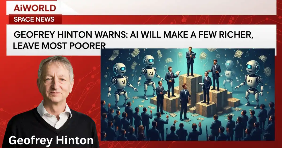 Illustration of AI creating wealth for a few while leaving most people behind, symbolising inequality.