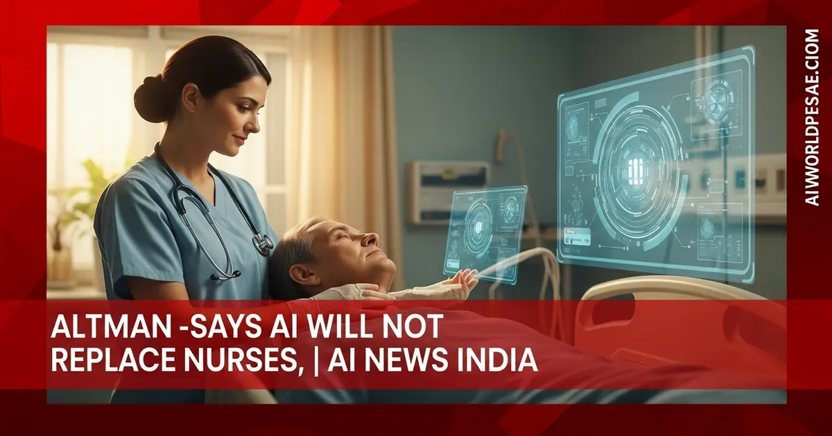 Sam Altman Says AI Will Not Replace Nurses