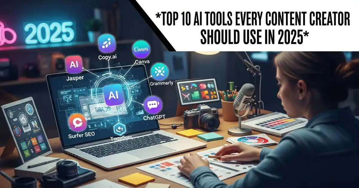 Top 10 AI Tools Every Content Creator Should Use in 2025
