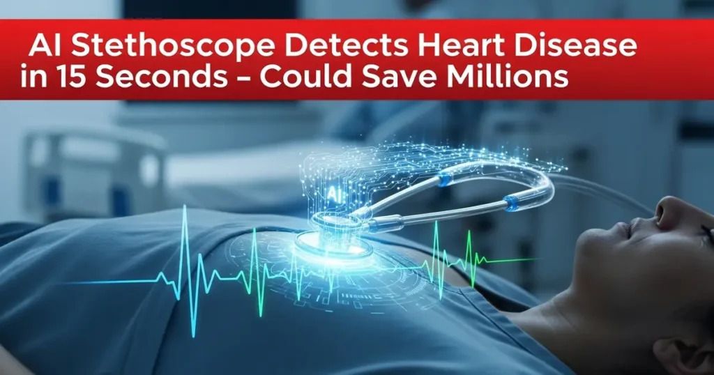 AI Stethoscope Detects Heart Disease in 15 Seconds