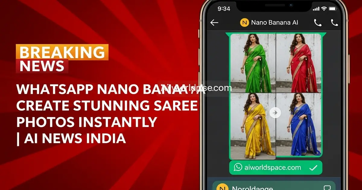 WhatsApp Nano Banana AI ,WhatsApp Nano Banana AI Create Stunning Saree Photos Instantly