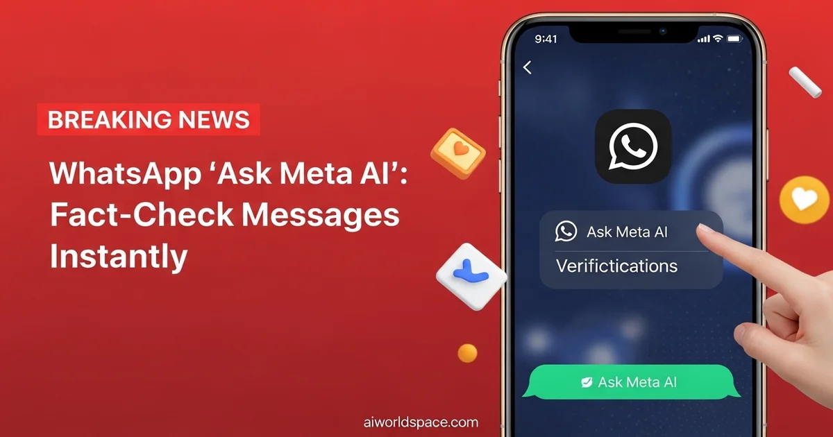WhatsApp ‘Ask Meta AI’: Fact-Check Messages Instantly
