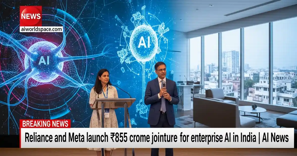 Reliance-Meta joint venture announcement for enterprise AI solutions in India.