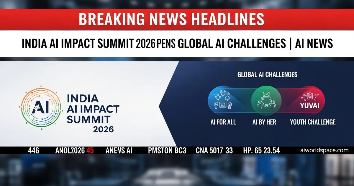 ndia AI Impact Summit 2026 event with startups, women-led AI teams, and students applying for Global AI Challenges — AI for All, AI by HER, and YUVAi youth AI challenge | AI News