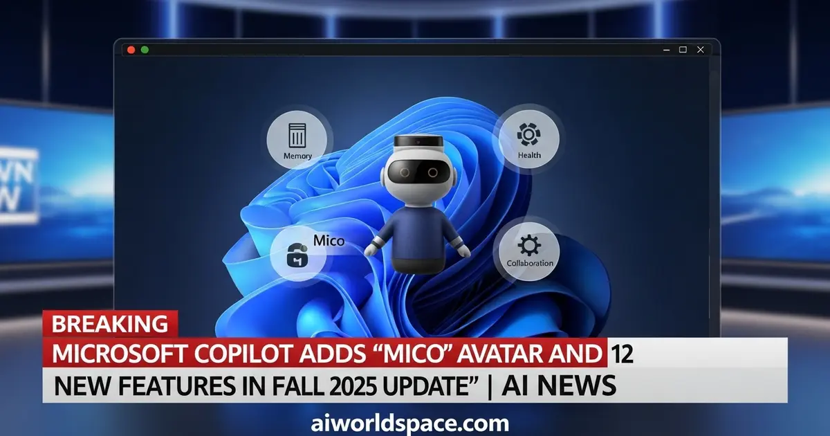 Microsoft Copilot introduces new AI avatar ‘Mico’ and 12 new features in its Fall 2025 update.